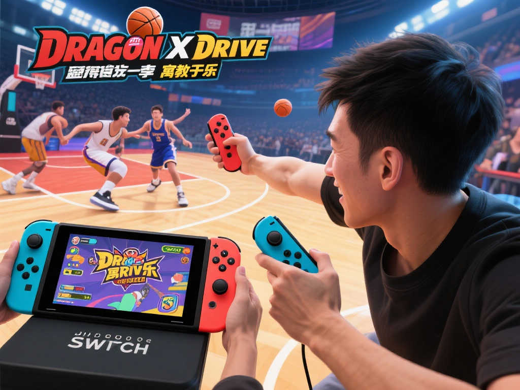 Switch2全新力作《Drag x Drive》:手摇Joy-Con激情扣篮! Switch2全新力作《Drag x Drive》:手摇Joy-Con激情扣篮!