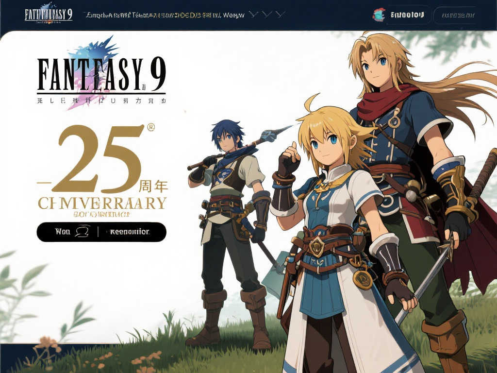 《最终幻想9》25周年庆典官网开启，全球销量突破890万！